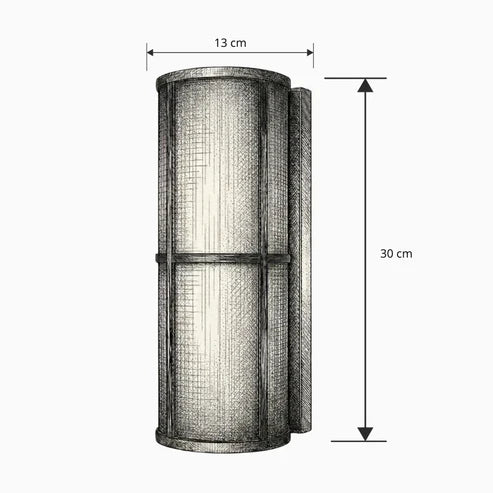 Fabric Cylinder Wall Lamp