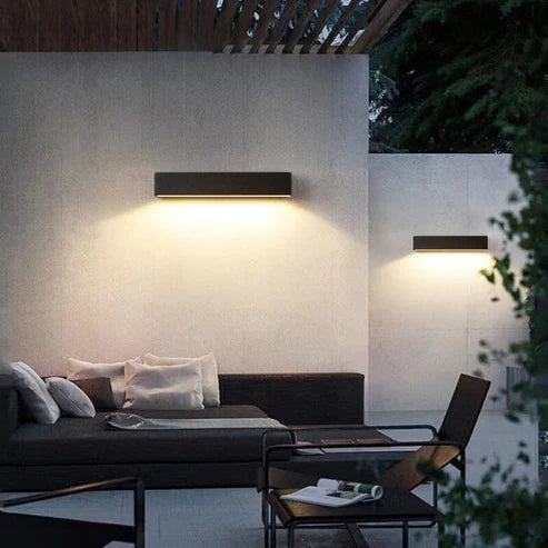 Outdoor Solar Wall Light with Downward Lighting