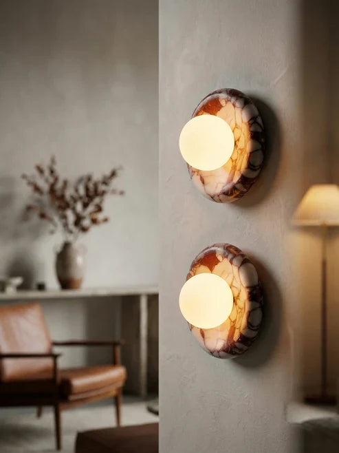 G9 marble wall sconce
