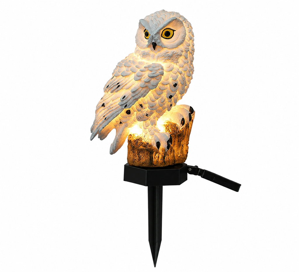 Solar Owl Garden Light – Outdoor Pathway Stake Lamp