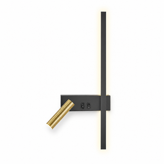 bedroom wall light with reading spotlight