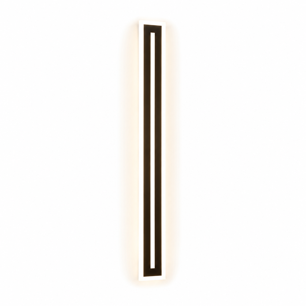 black vertical LED wall light
