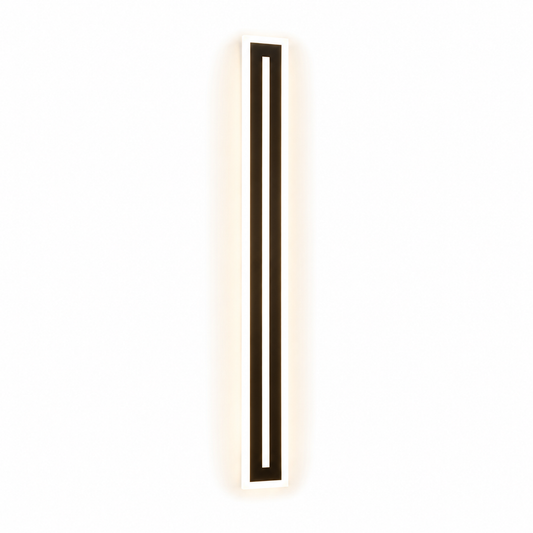 black vertical LED wall light
