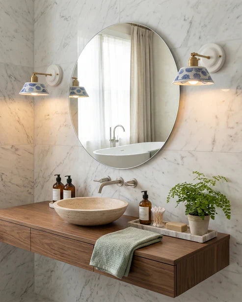 brass arm wall sconce
