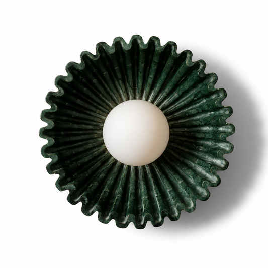 ceramic flower wall sconce
