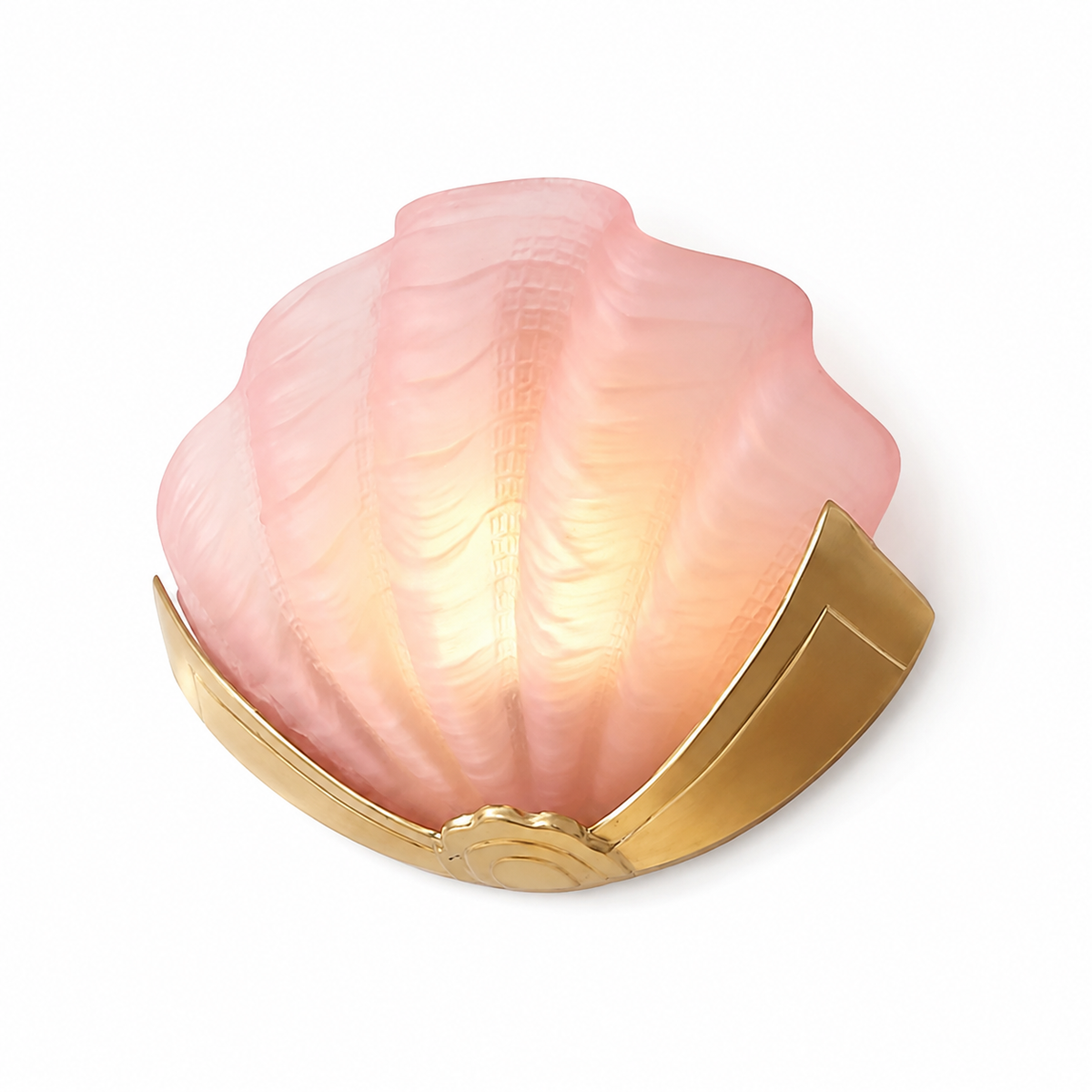 clear shell wall sconce