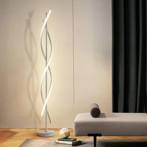 curved LED floor lamp
