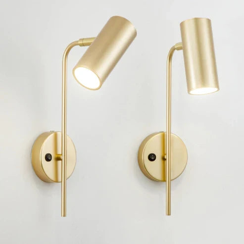 curved arm wall light
