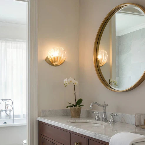 decorative shell wall lamp
