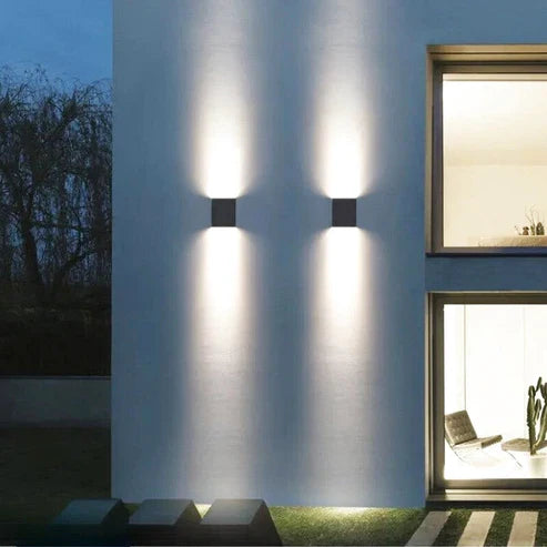 exterior cube wall sconce

