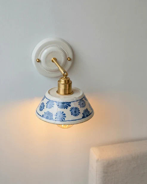 floral ceramic lamp shade
