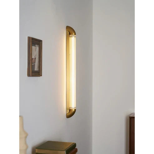 fluted tube wall sconce
