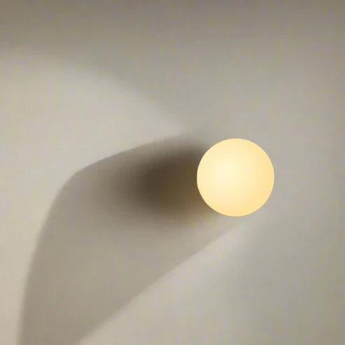 glass globe wall light
