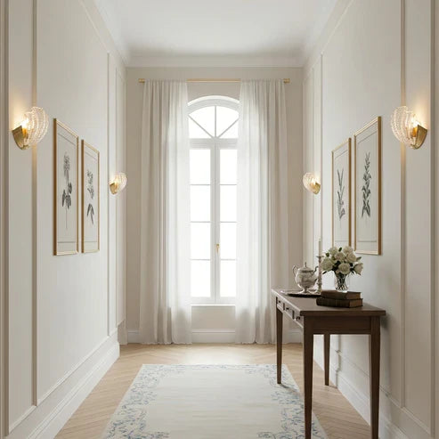 gold wall mounted sconce
