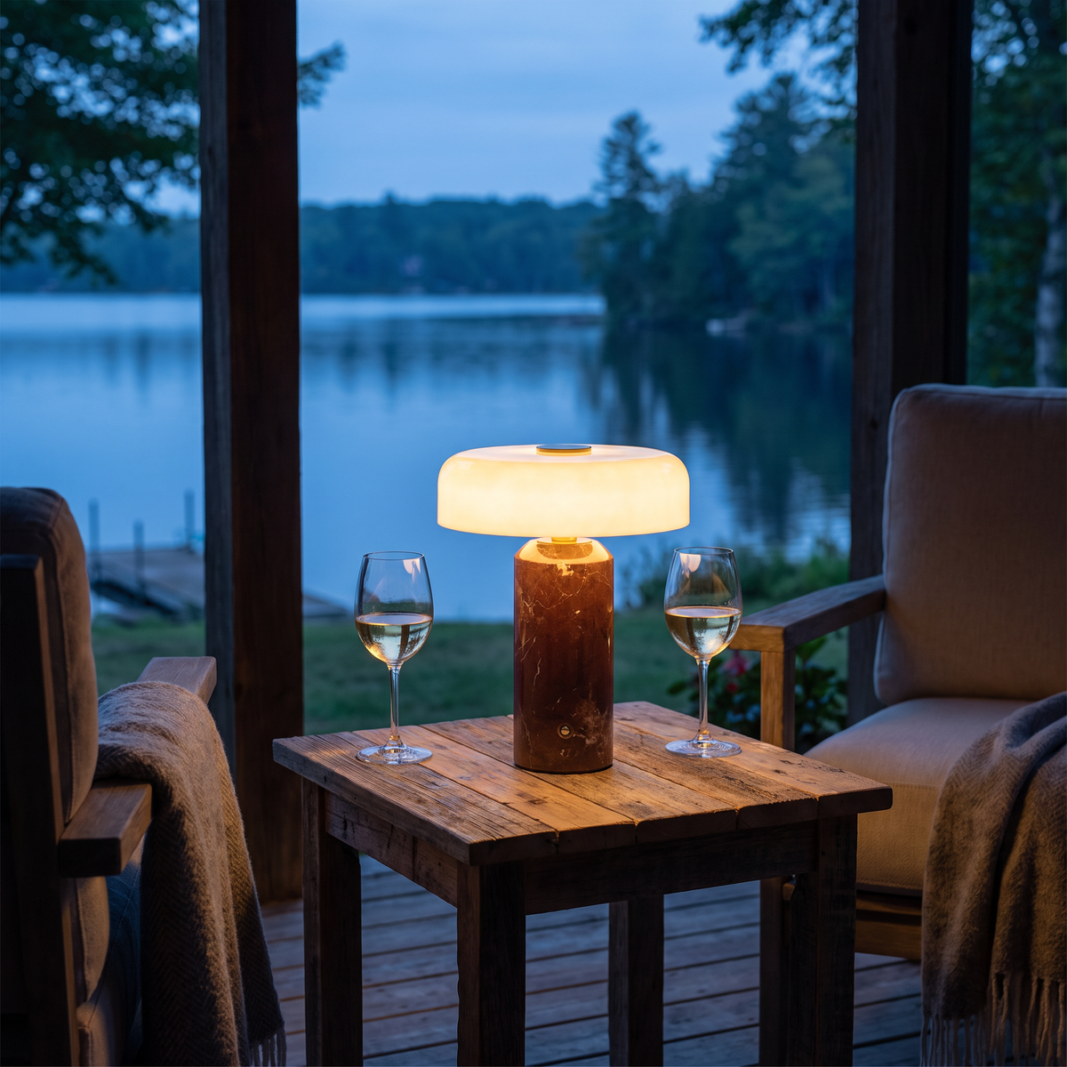 Last light at the lake