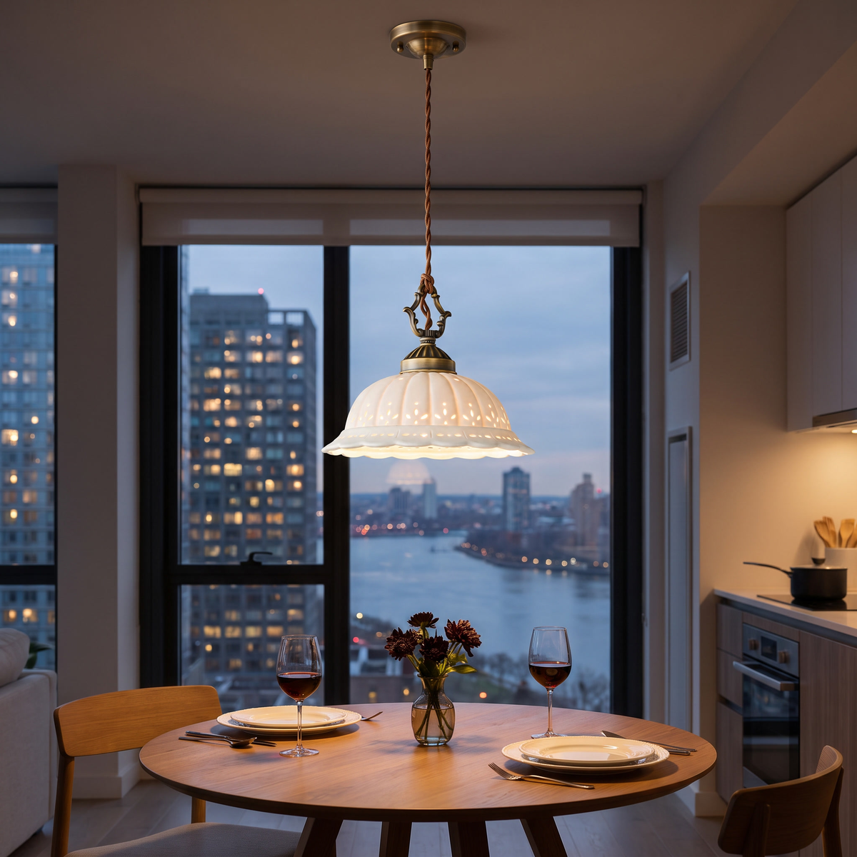 A shade that glows instead of just a bulb inside one
