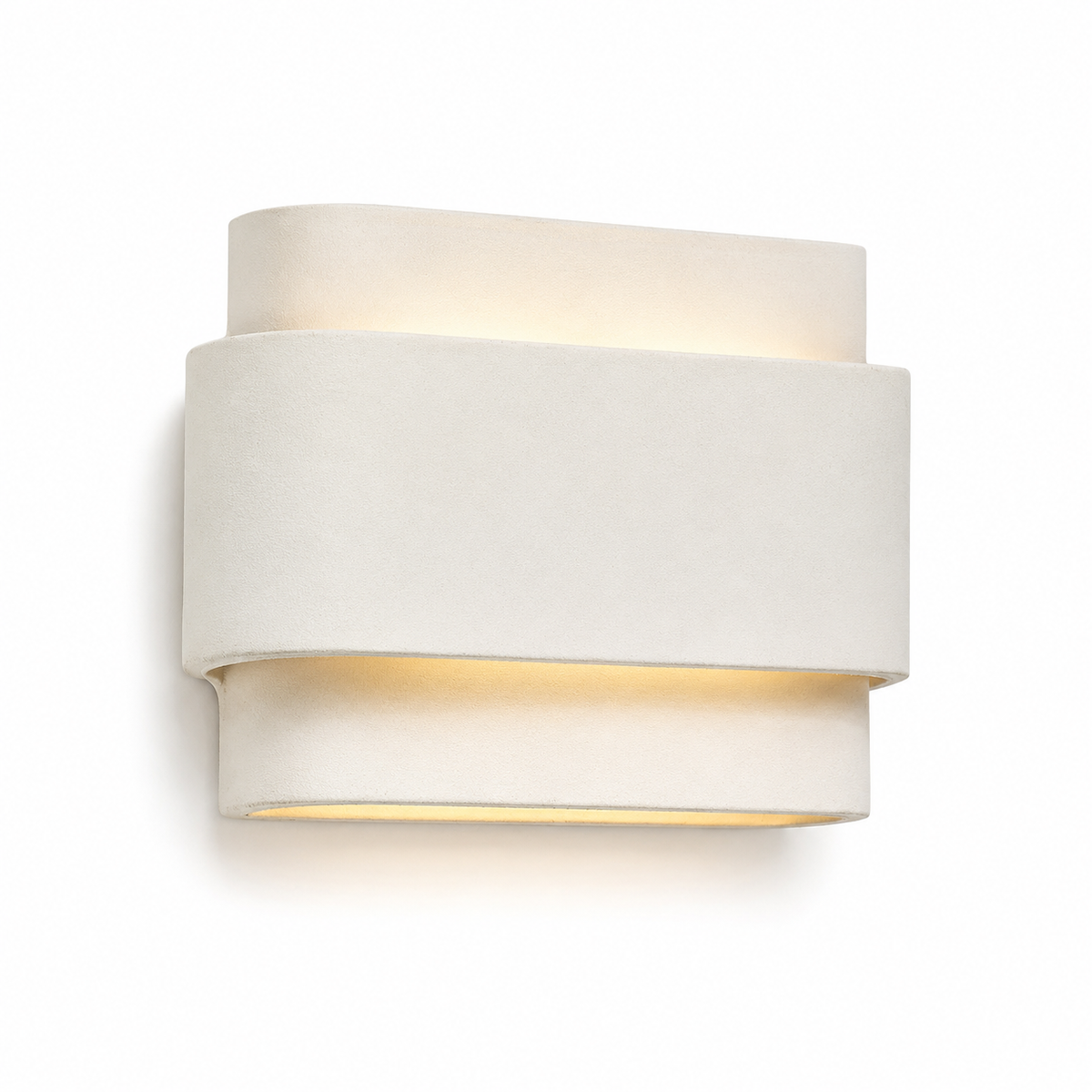 layered ceramic wall light
