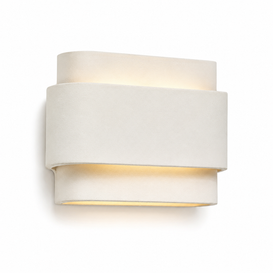 layered ceramic wall light
