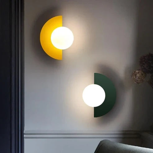modern globe wall light
