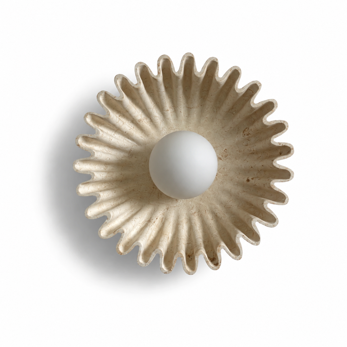 opal globe wall light