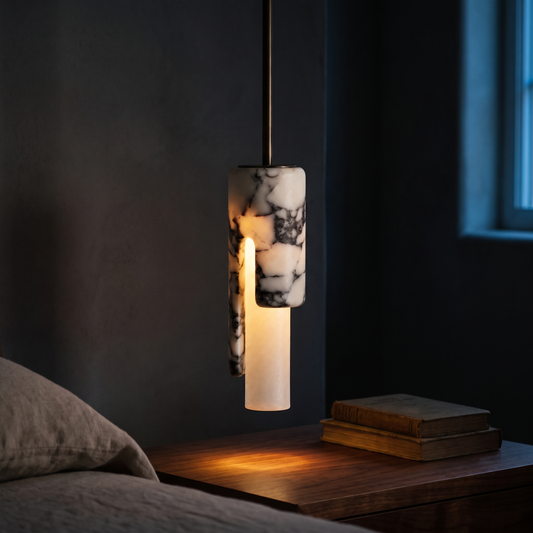 Marble Cylinder Pendant Light