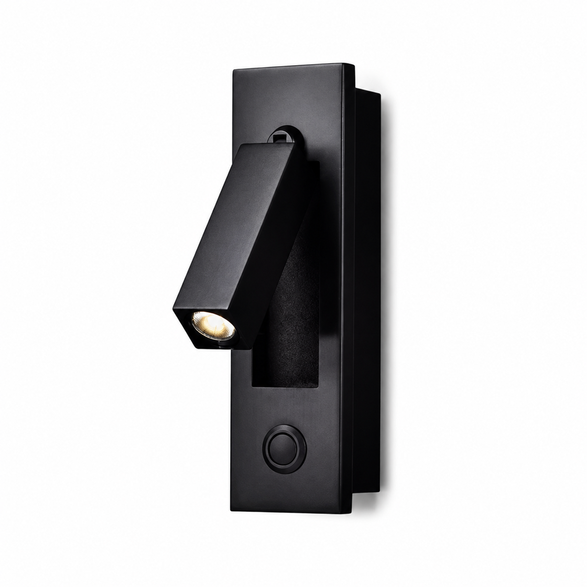 push button wall reading light