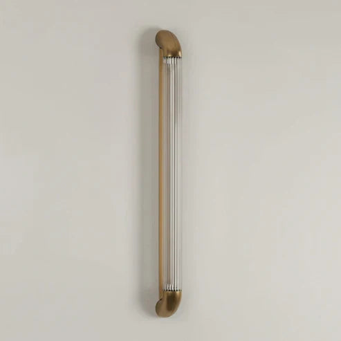 ribbed glass wall sconce
