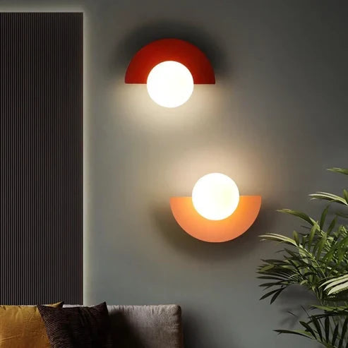 round globe wall lamp
