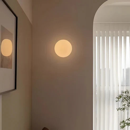 round globe wall sconce
