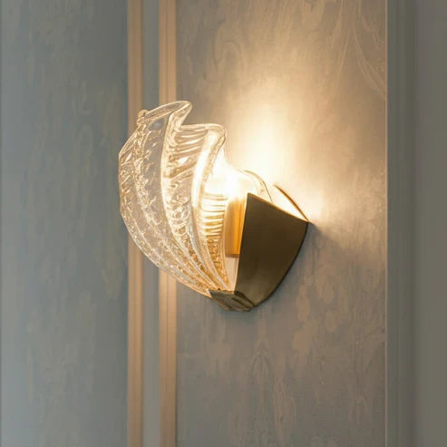 seashell style wall sconce
