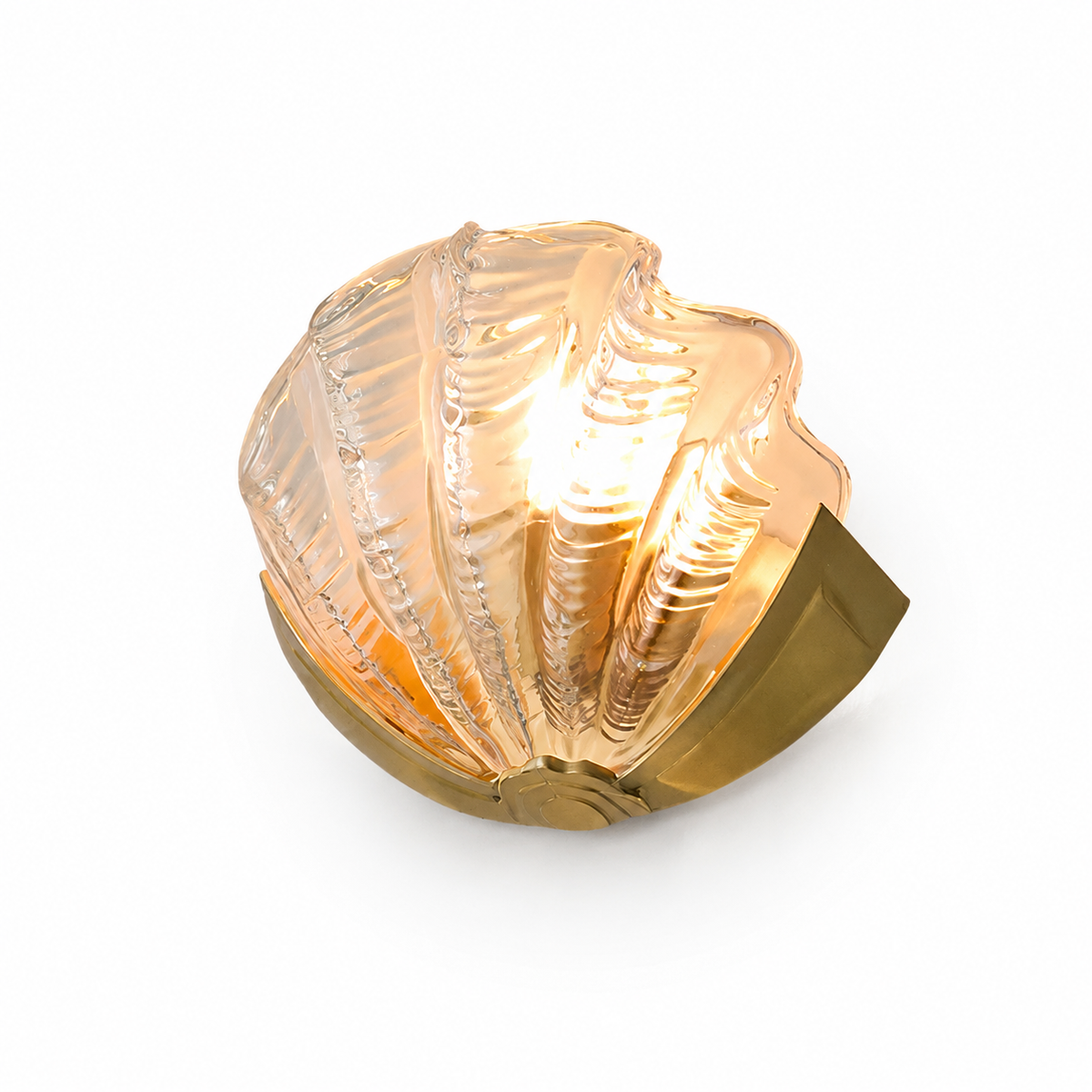shell shaped wall lamp