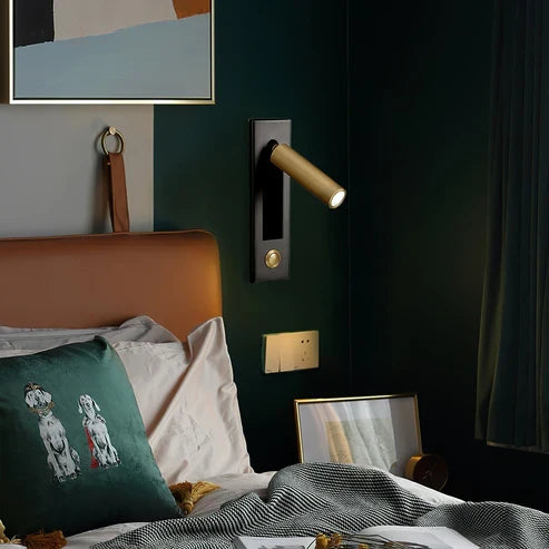 silver LED wall light
