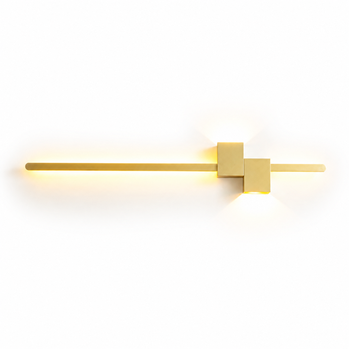 slim horizontal wall light

