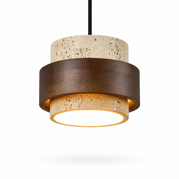 stone-wood-cylinder-pendant-light
