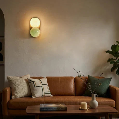 twin globe wall sconce
