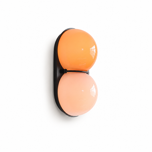 two globe wall sconce
