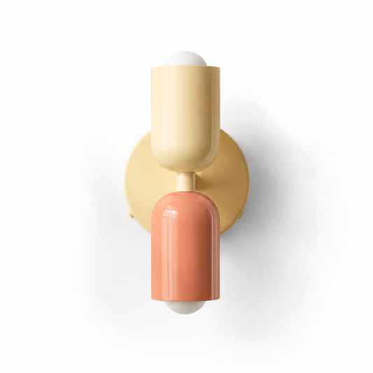 two light cylinder wall sconce
