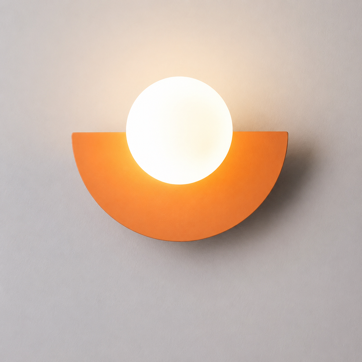 white globe wall sconce
